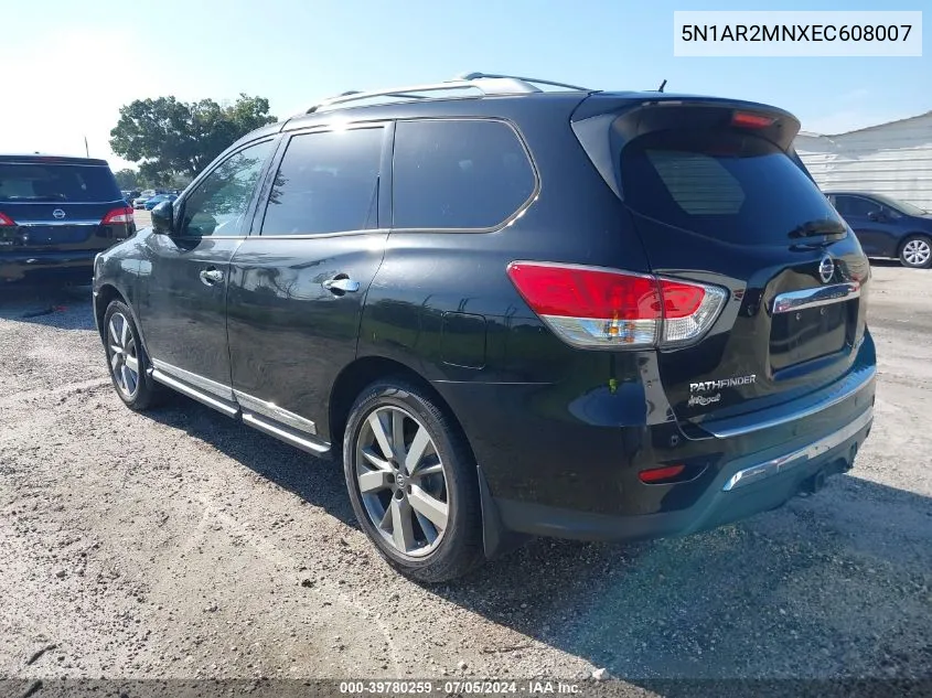 2014 Nissan Pathfinder Platinum VIN: 5N1AR2MNXEC608007 Lot: 39780259