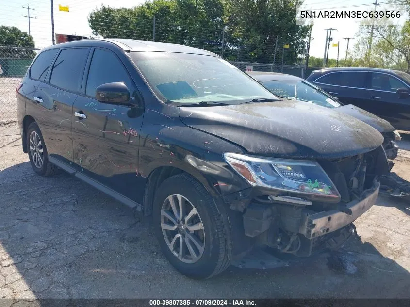 2014 Nissan Pathfinder S VIN: 5N1AR2MN3EC639566 Lot: 39807385