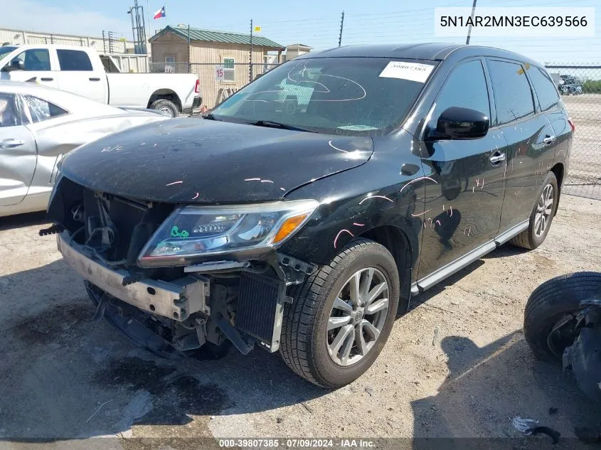 2014 Nissan Pathfinder S VIN: 5N1AR2MN3EC639566 Lot: 39807385