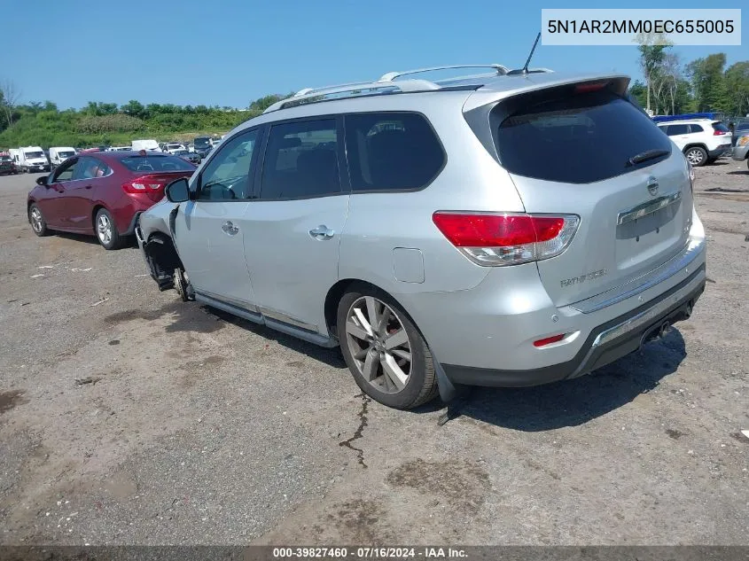 5N1AR2MM0EC655005 2014 Nissan Pathfinder Platinum