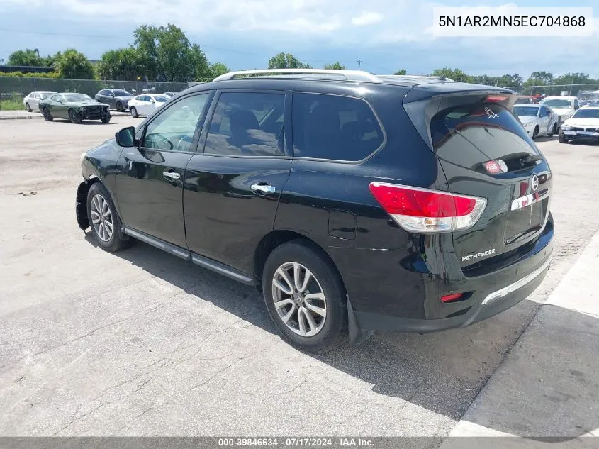 2014 Nissan Pathfinder Sv VIN: 5N1AR2MN5EC704868 Lot: 39846634