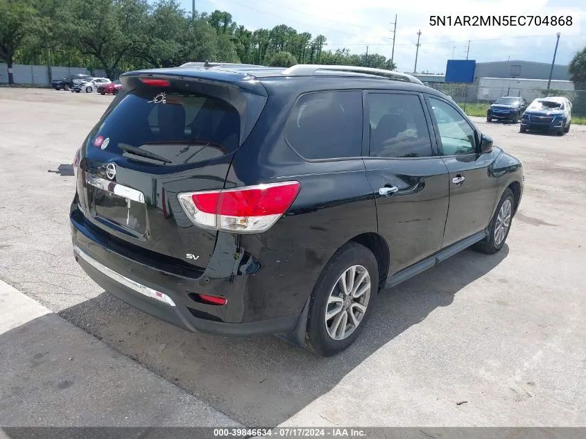 5N1AR2MN5EC704868 2014 Nissan Pathfinder Sv