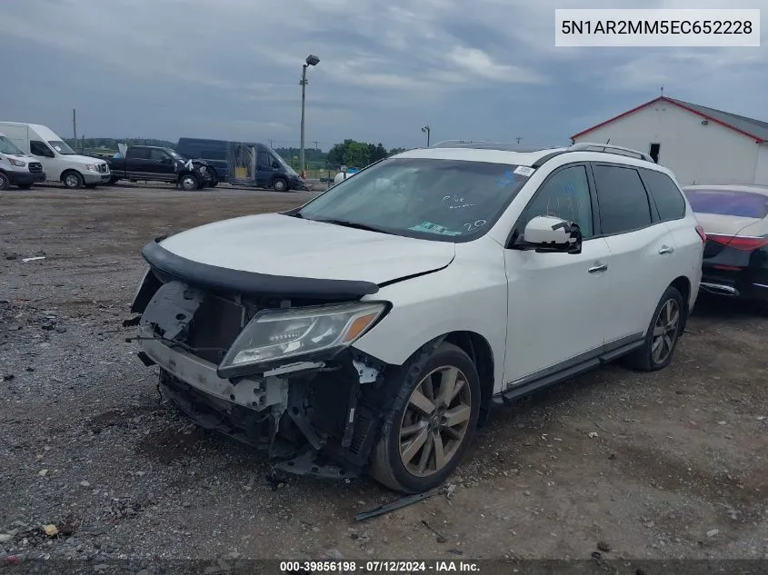 2014 Nissan Pathfinder Platinum VIN: 5N1AR2MM5EC652228 Lot: 39856198