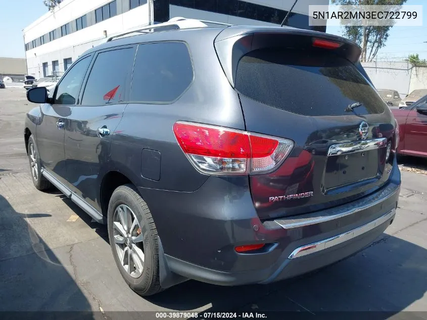 5N1AR2MN3EC722799 2014 Nissan Pathfinder Sv