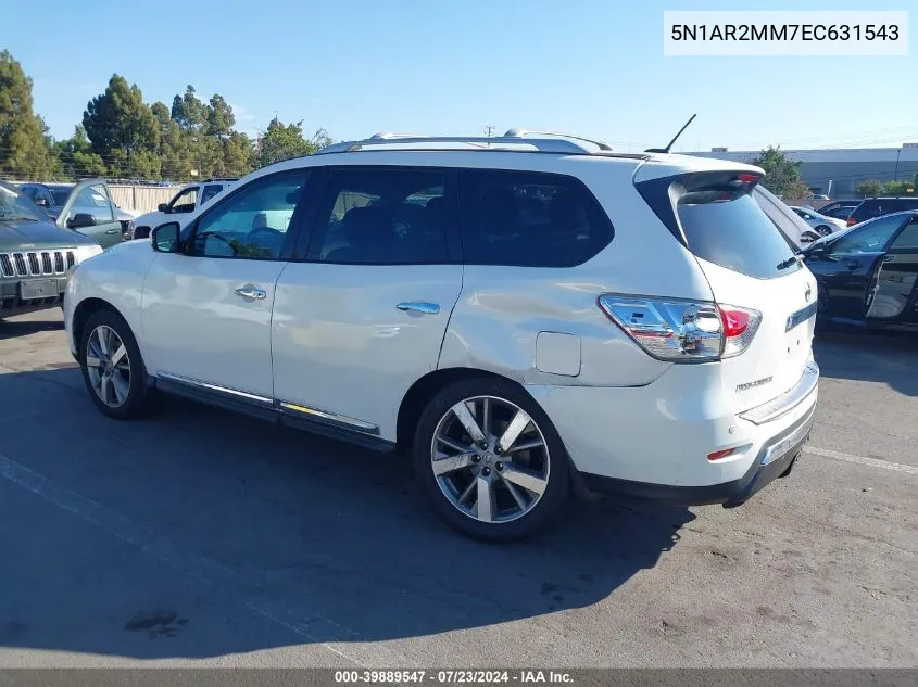 2014 Nissan Pathfinder Platinum VIN: 5N1AR2MM7EC631543 Lot: 39889547