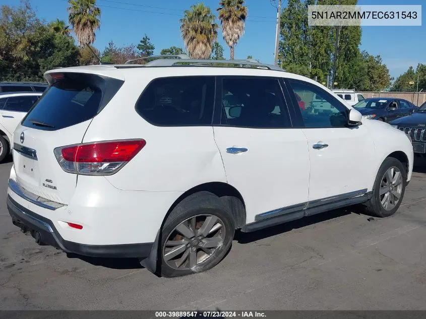 5N1AR2MM7EC631543 2014 Nissan Pathfinder Platinum