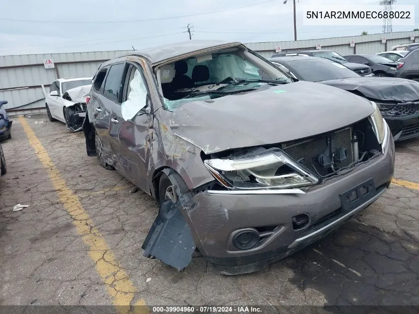 5N1AR2MM0EC688022 2014 Nissan Pathfinder S