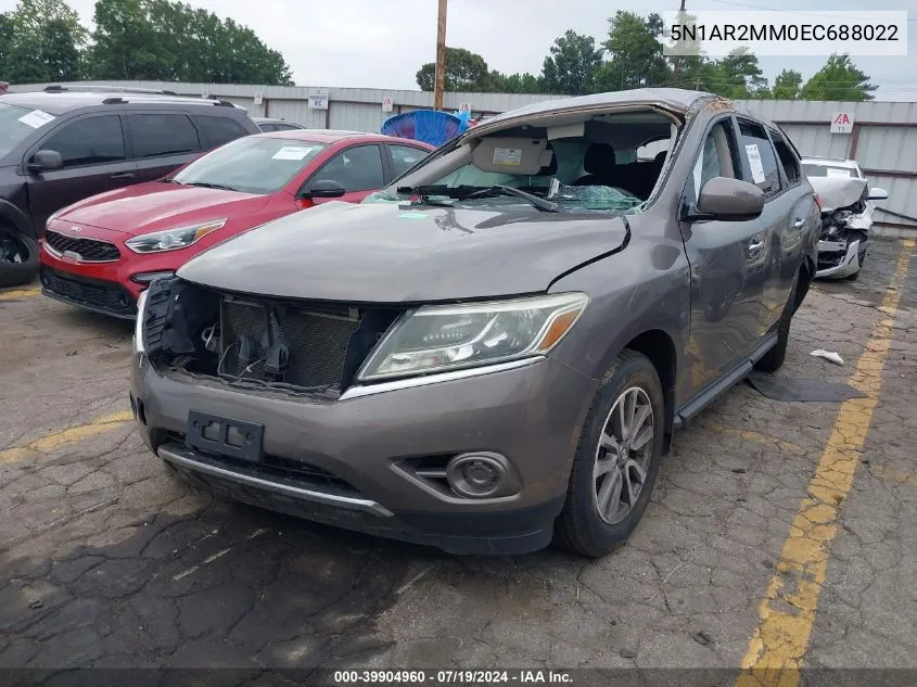 2014 Nissan Pathfinder S VIN: 5N1AR2MM0EC688022 Lot: 39904960