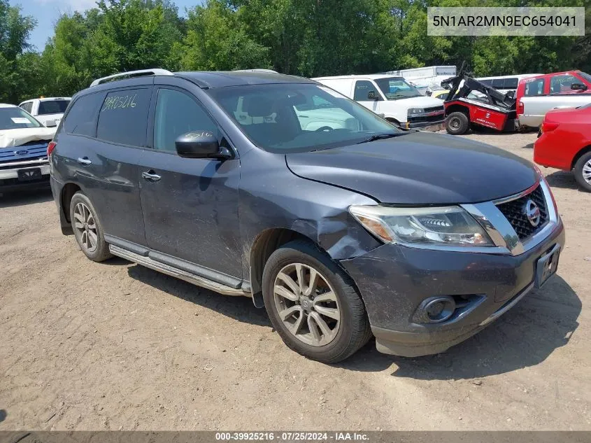 2014 Nissan Pathfinder Sv VIN: 5N1AR2MN9EC654041 Lot: 39925216