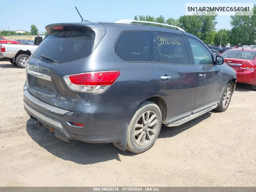 2014 Nissan Pathfinder Sv VIN: 5N1AR2MN9EC654041 Lot: 39925216