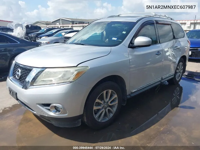 2014 Nissan Pathfinder Sl VIN: 5N1AR2MNXEC607987 Lot: 39945444