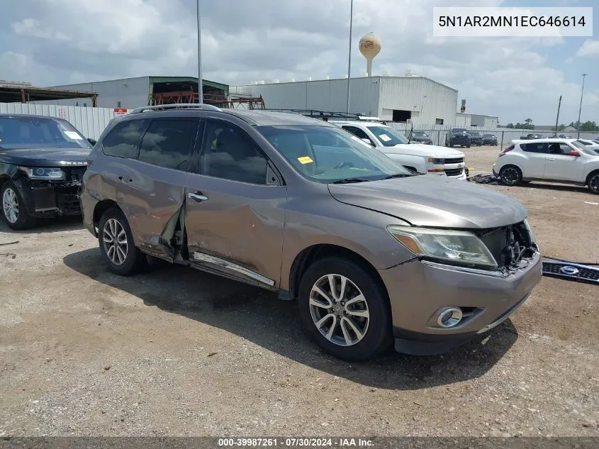 5N1AR2MN1EC646614 2014 Nissan Pathfinder Sl