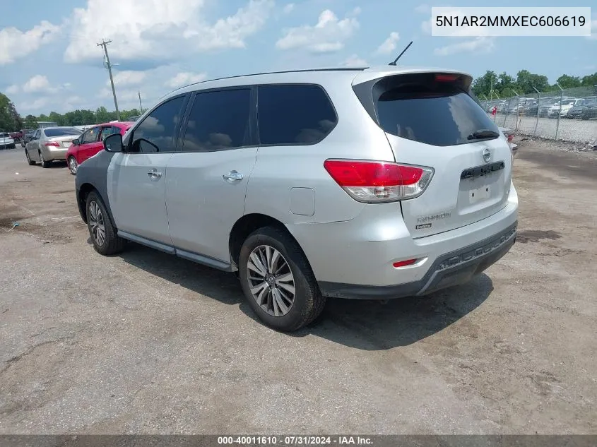 5N1AR2MMXEC606619 2014 Nissan Pathfinder S