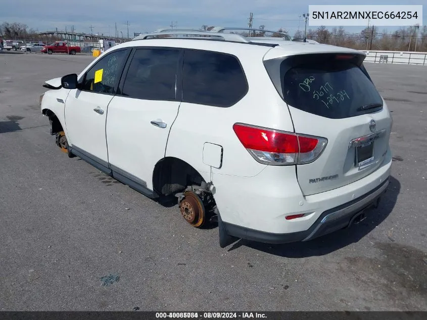 2014 Nissan Pathfinder Platinum VIN: 5N1AR2MNXEC664254 Lot: 40085084