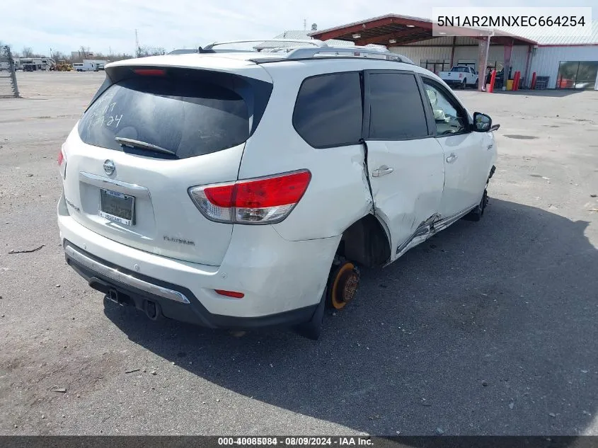 5N1AR2MNXEC664254 2014 Nissan Pathfinder Platinum