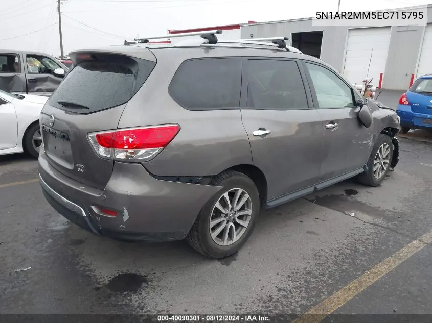 5N1AR2MM5EC715795 2014 Nissan Pathfinder Sv