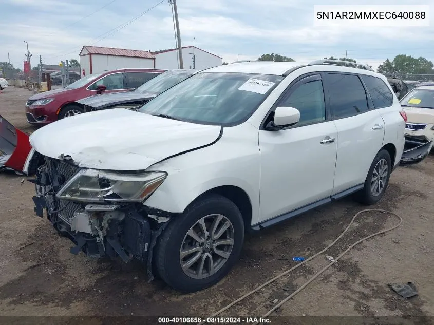 5N1AR2MMXEC640088 2014 Nissan Pathfinder Sv