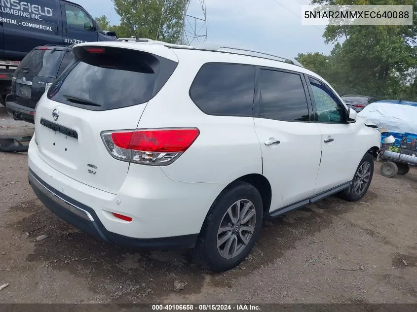 5N1AR2MMXEC640088 2014 Nissan Pathfinder Sv