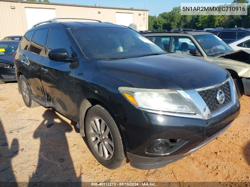 2014 Nissan Pathfinder Sv VIN: 5N1AR2MMXEC710916 Lot: 40112273