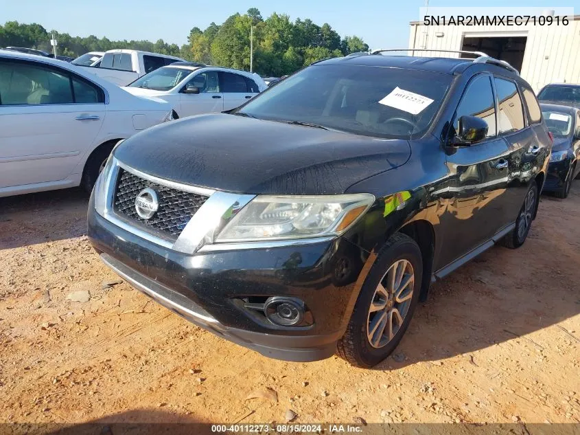 5N1AR2MMXEC710916 2014 Nissan Pathfinder Sv