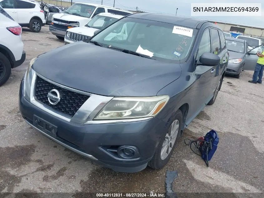 5N1AR2MM2EC694369 2014 Nissan Pathfinder S