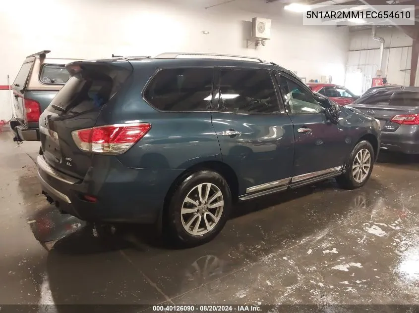 5N1AR2MM1EC654610 2014 Nissan Pathfinder Sl