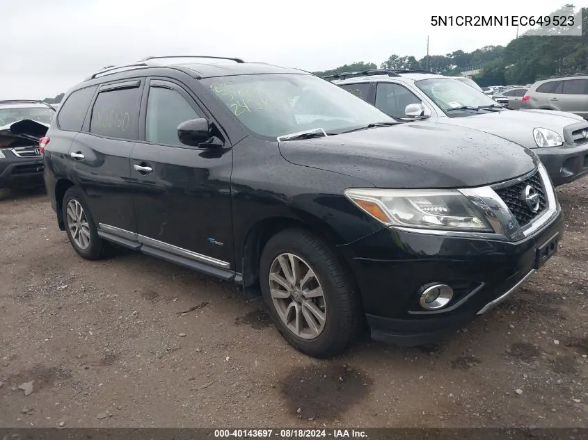 5N1CR2MN1EC649523 2014 Nissan Pathfinder Hybrid Sl