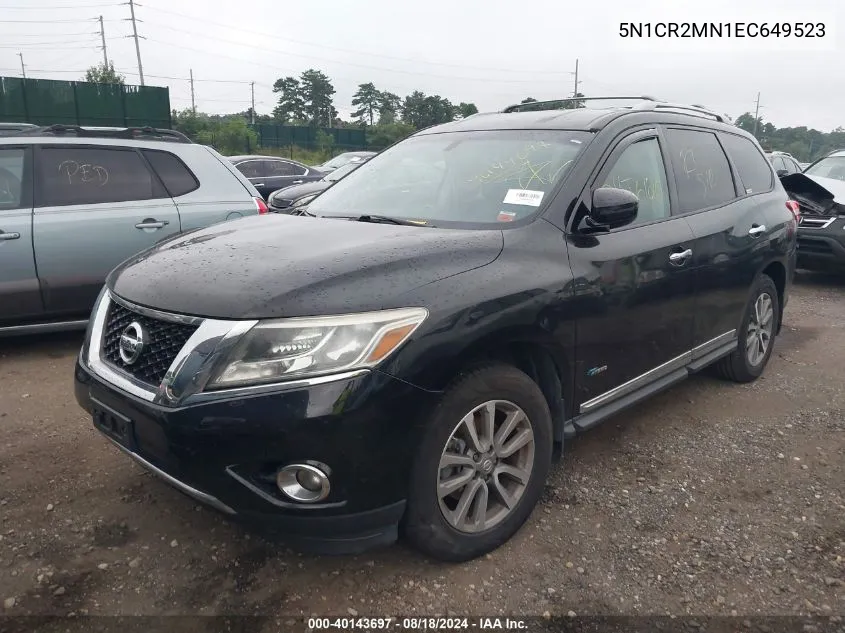 5N1CR2MN1EC649523 2014 Nissan Pathfinder Hybrid Sl