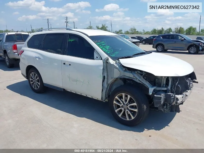 2014 Nissan Pathfinder Sv VIN: 5N1AR2MN9EC627342 Lot: 40151954