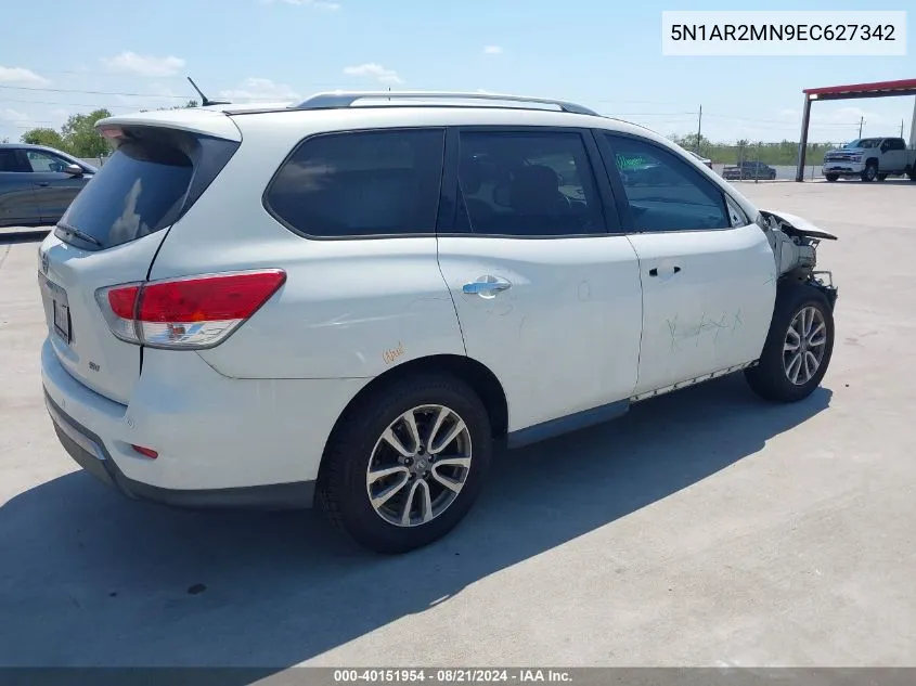 2014 Nissan Pathfinder Sv VIN: 5N1AR2MN9EC627342 Lot: 40151954