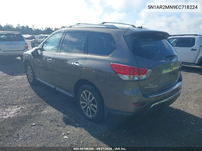 2014 Nissan Pathfinder Sv VIN: 5N1AR2MN9EC718224 Lot: 40196380