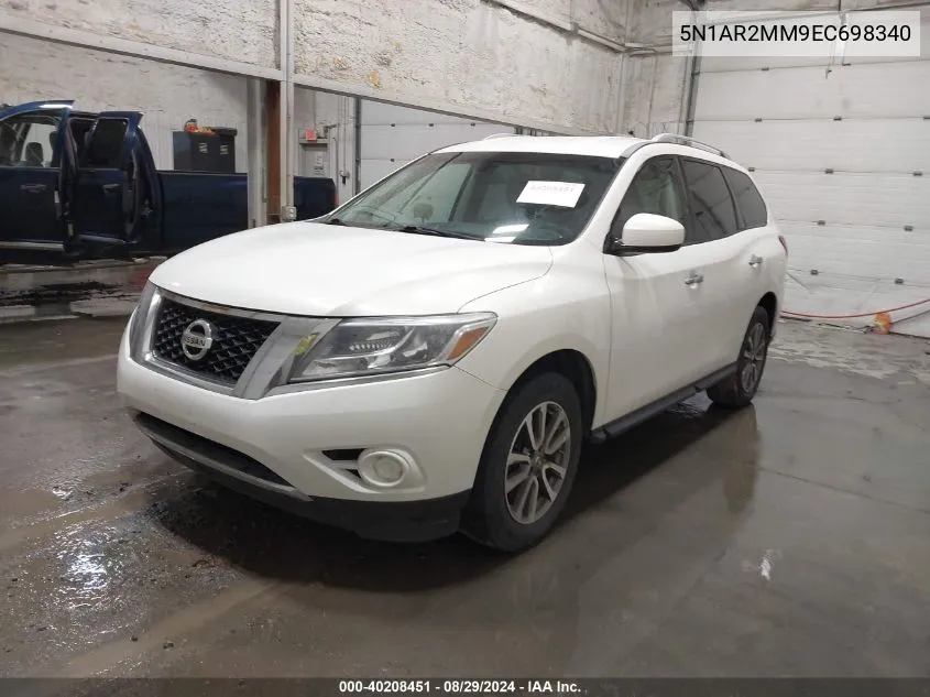 2014 Nissan Pathfinder Platinum/S/Sl/Sv VIN: 5N1AR2MM9EC698340 Lot: 40208451