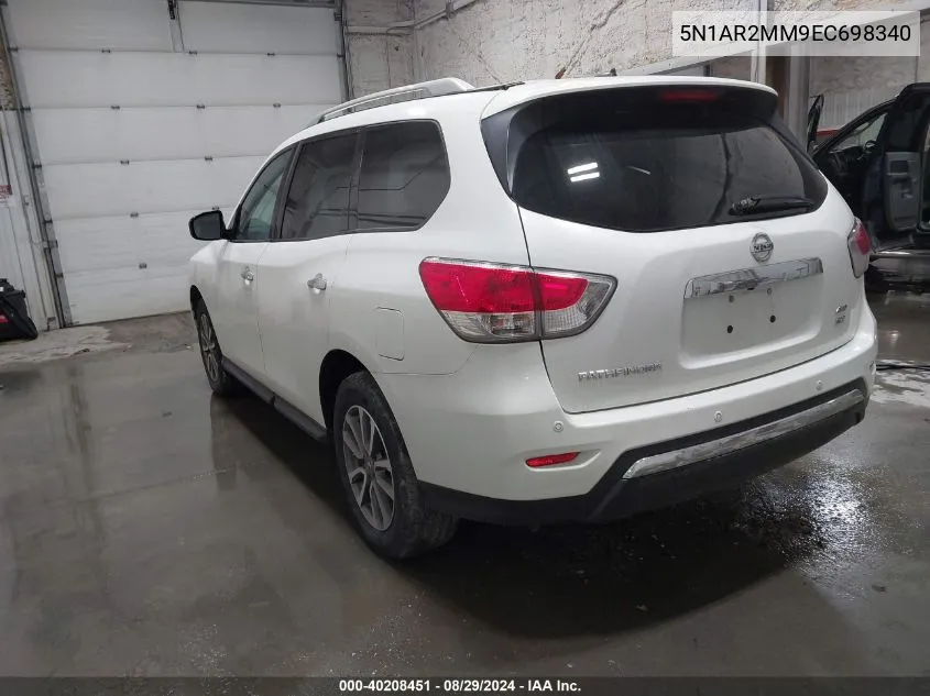 2014 Nissan Pathfinder Platinum/S/Sl/Sv VIN: 5N1AR2MM9EC698340 Lot: 40208451