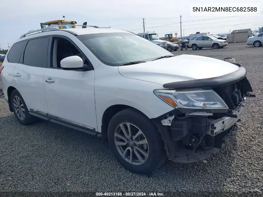 2014 Nissan Pathfinder Sl VIN: 5N1AR2MN8EC682588 Lot: 40213168