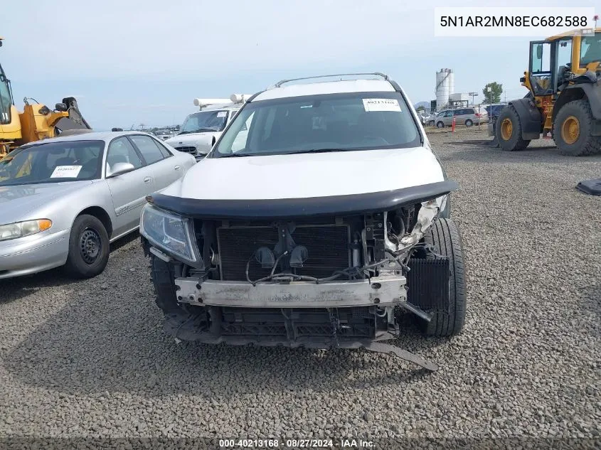 2014 Nissan Pathfinder Sl VIN: 5N1AR2MN8EC682588 Lot: 40213168