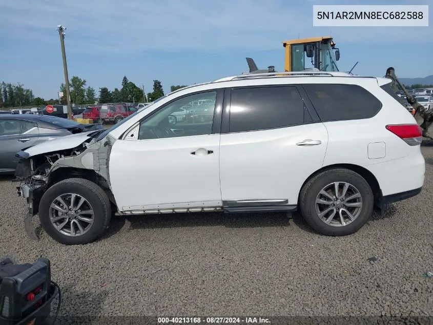 2014 Nissan Pathfinder Sl VIN: 5N1AR2MN8EC682588 Lot: 40213168