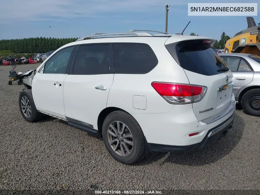 2014 Nissan Pathfinder Sl VIN: 5N1AR2MN8EC682588 Lot: 40213168