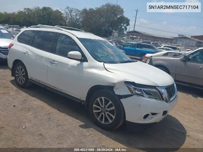 2014 Nissan Pathfinder Sl VIN: 5N1AR2MN5EC717104 Lot: 40231089