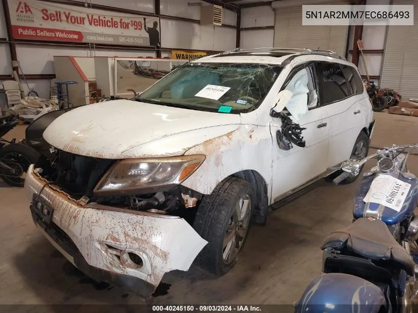 5N1AR2MM7EC686493 2014 Nissan Pathfinder Platinum