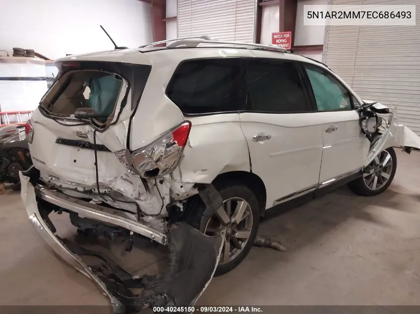 5N1AR2MM7EC686493 2014 Nissan Pathfinder Platinum