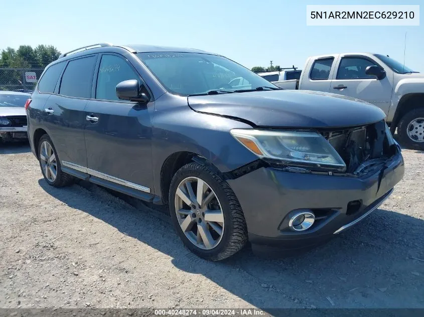 2014 Nissan Pathfinder Platinum VIN: 5N1AR2MN2EC629210 Lot: 40248274