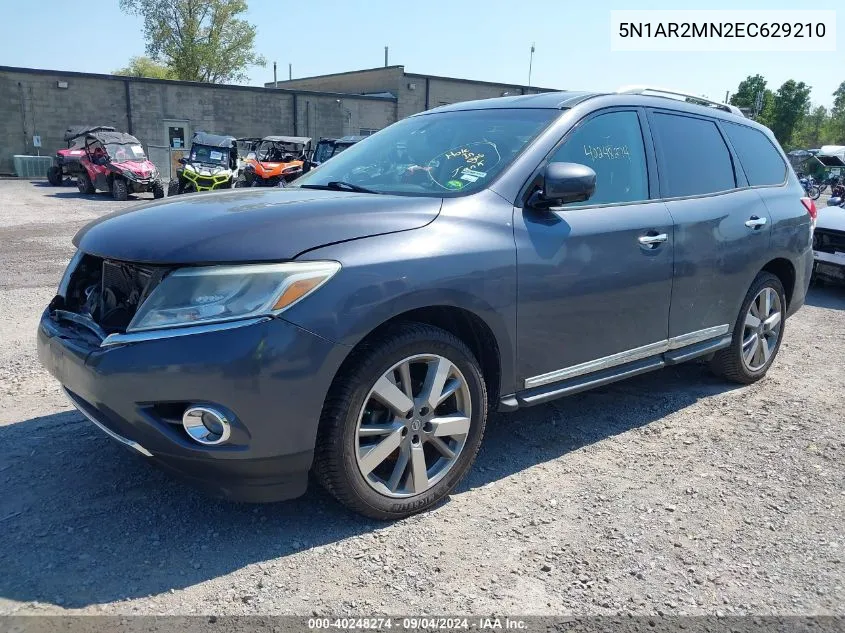 2014 Nissan Pathfinder Platinum VIN: 5N1AR2MN2EC629210 Lot: 40248274