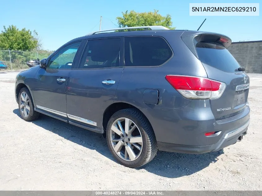 2014 Nissan Pathfinder Platinum VIN: 5N1AR2MN2EC629210 Lot: 40248274