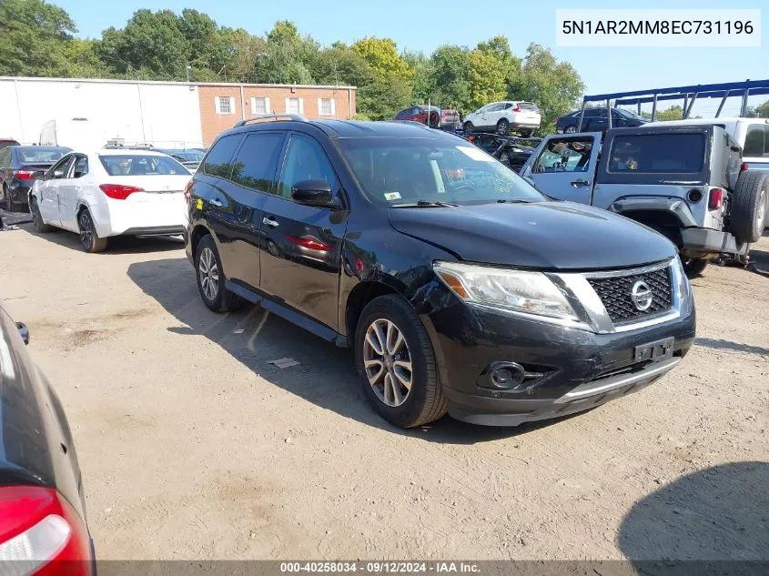 2014 Nissan Pathfinder Platinum/S/Sl/Sv VIN: 5N1AR2MM8EC731196 Lot: 40258034