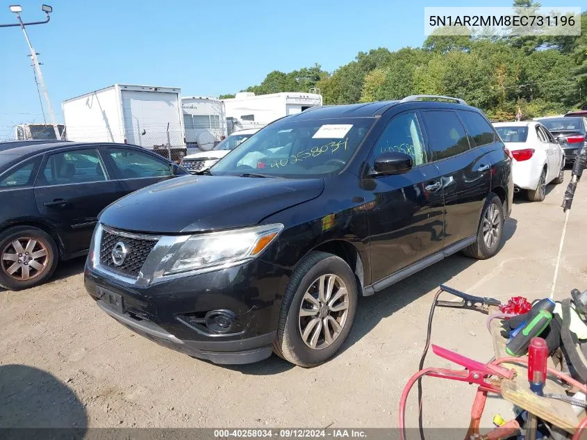 2014 Nissan Pathfinder Platinum/S/Sl/Sv VIN: 5N1AR2MM8EC731196 Lot: 40258034