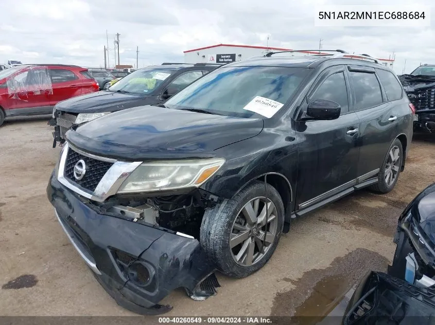 5N1AR2MN1EC688684 2014 Nissan Pathfinder S/Sv/Sl/Platinum