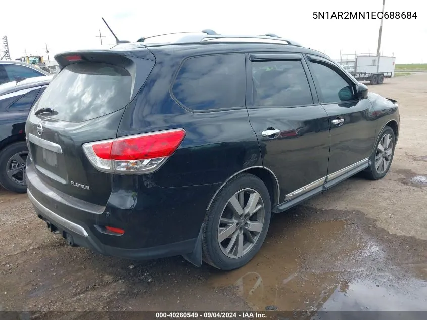 5N1AR2MN1EC688684 2014 Nissan Pathfinder S/Sv/Sl/Platinum