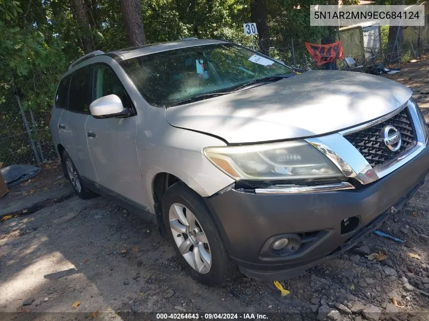 2014 Nissan Pathfinder Sl VIN: 5N1AR2MN9EC684124 Lot: 40264643