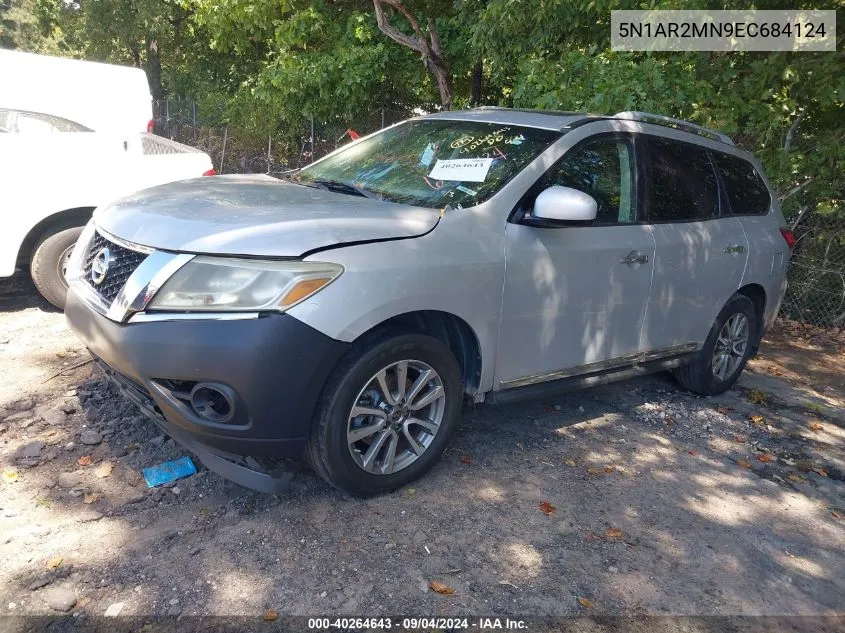 2014 Nissan Pathfinder Sl VIN: 5N1AR2MN9EC684124 Lot: 40264643