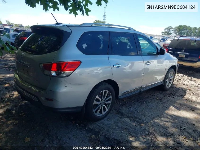 2014 Nissan Pathfinder Sl VIN: 5N1AR2MN9EC684124 Lot: 40264643